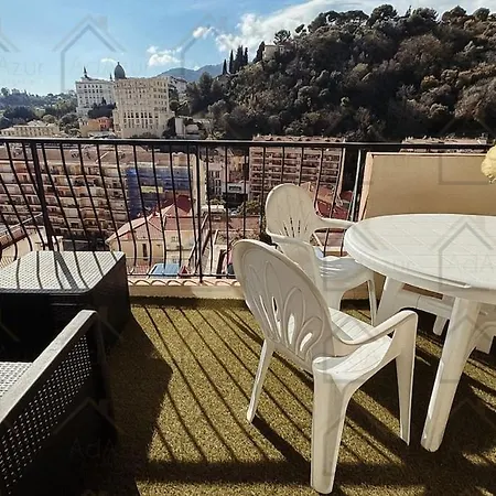 Patrice Studio, Calme, Parking, Climatisation, Vue Panoramique Apartament Mentona