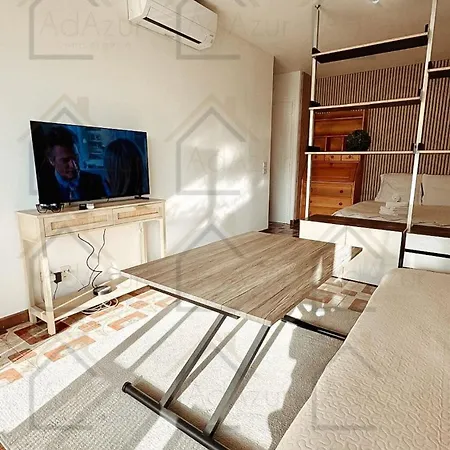 Patrice Studio, Calme, Parking, Climatisation, Vue Panoramique Apartman Menton